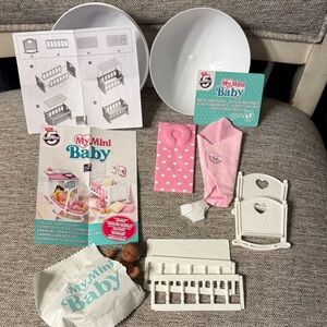 Zuru My Mini Baby 
Pink Dollhouse Furniture Set